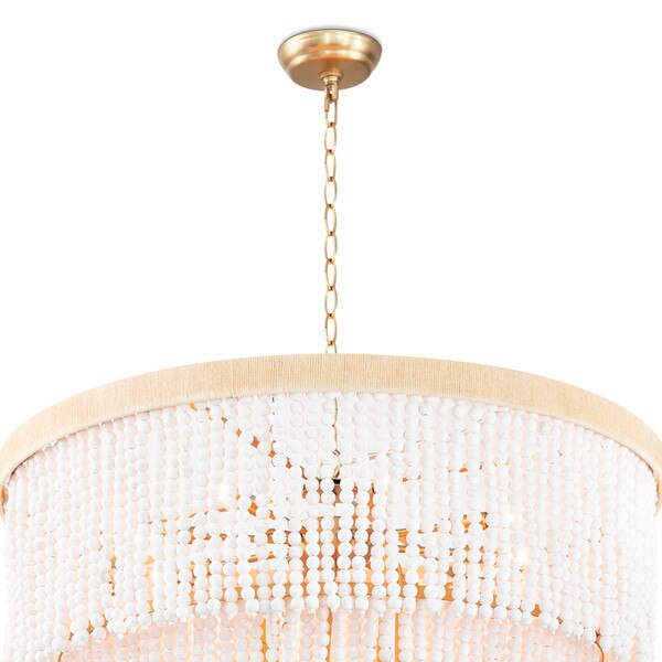 Gold chain of a waterfall chandelier